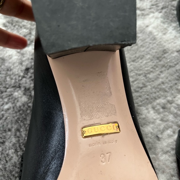 Gucci black marmont block heel - Picture 3 of 3